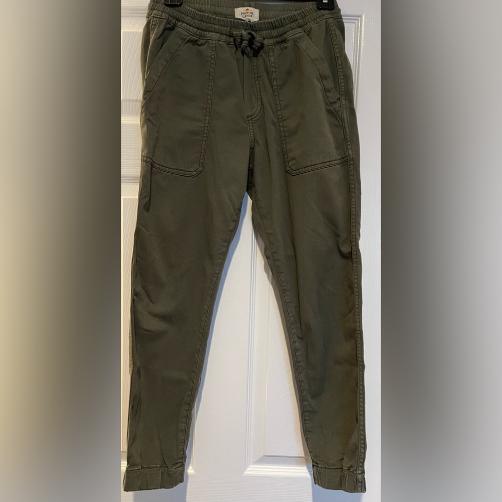 Marine Layer Emmy Utility Pant in Dusty Olive - Small - Picture 4 of 6